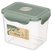 Контейнер для продуктов герметичный с клапаном Eco Style прямоугольный 0,9 л (зеленый)