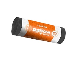 Мешки для мусора 20 л, черные, в рулоне 25 шт., ПНД, 6 мкм, 420х450 мм, SIBIRSKAYA, 101-001 S в Пушкино Мешки для мусора 20 л, черные, в рулоне 25 шт., ПНД, 6 мкм, 420х450 мм, SIBIRSKAYA, 101-001 S в Пушкино