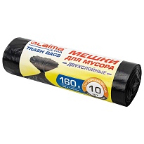 Мешки для мусора 160 л, черные, в рулоне 10 шт., ПВД, 30 мкм, 1200х900 мм, LAIMA ULTRA, 607694 в Пушкино Мешки для мусора 160 л, черные, в рулоне 10 шт., ПВД, 30 мкм, 1200х900 мм, LAIMA ULTRA, 607694 в Пушкино