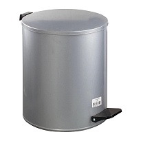 Ведро для мусора с педалью, усиленное, Титан, 15 л, серое, оцинкованная сталь в Пушкино Ведро для мусора с педалью, усиленное, Титан, 15 л, серое, оцинкованная сталь в Пушкино