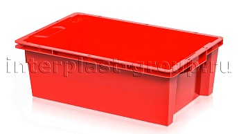 Ящик универсальный для овощей, фруктов и хлеба сплошной красный в Пушкино