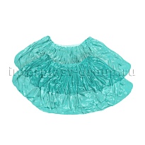 Бахилы бирюзовые 2000 шт (1000 пар), 16 мкм, однослойные, с одной резинкой, Эконом в Пушкино