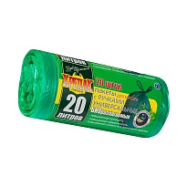 Мешки для мусора 20 л, биоразлагаемые, с ручками, черные, в рулоне 30 шт., ПНД, 10 мкм, 550х440 мм, Крепак, 4607075710047 в Пушкино Мешки для мусора 20 л, биоразлагаемые, с ручками, черные, в рулоне 30 шт., ПНД, 10 мкм, 550х440 мм, Крепак, 4607075710047 в Пушкино