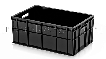 Ящик для молока, мяса, овощей и фруктов сплошной черный в Пушкино
